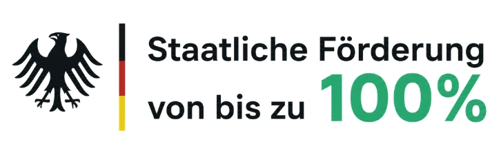 Staatliche Förderung von bis zu 100 %